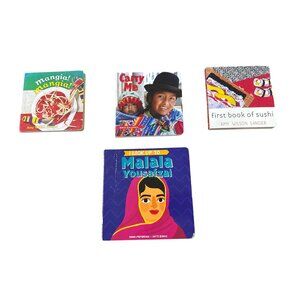 Set Of 4 Children's Board Books Featuring Diverse Stories & Cultures